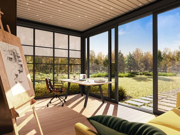 Pergola Winsol SO! Cocoon à toit en bois isolé