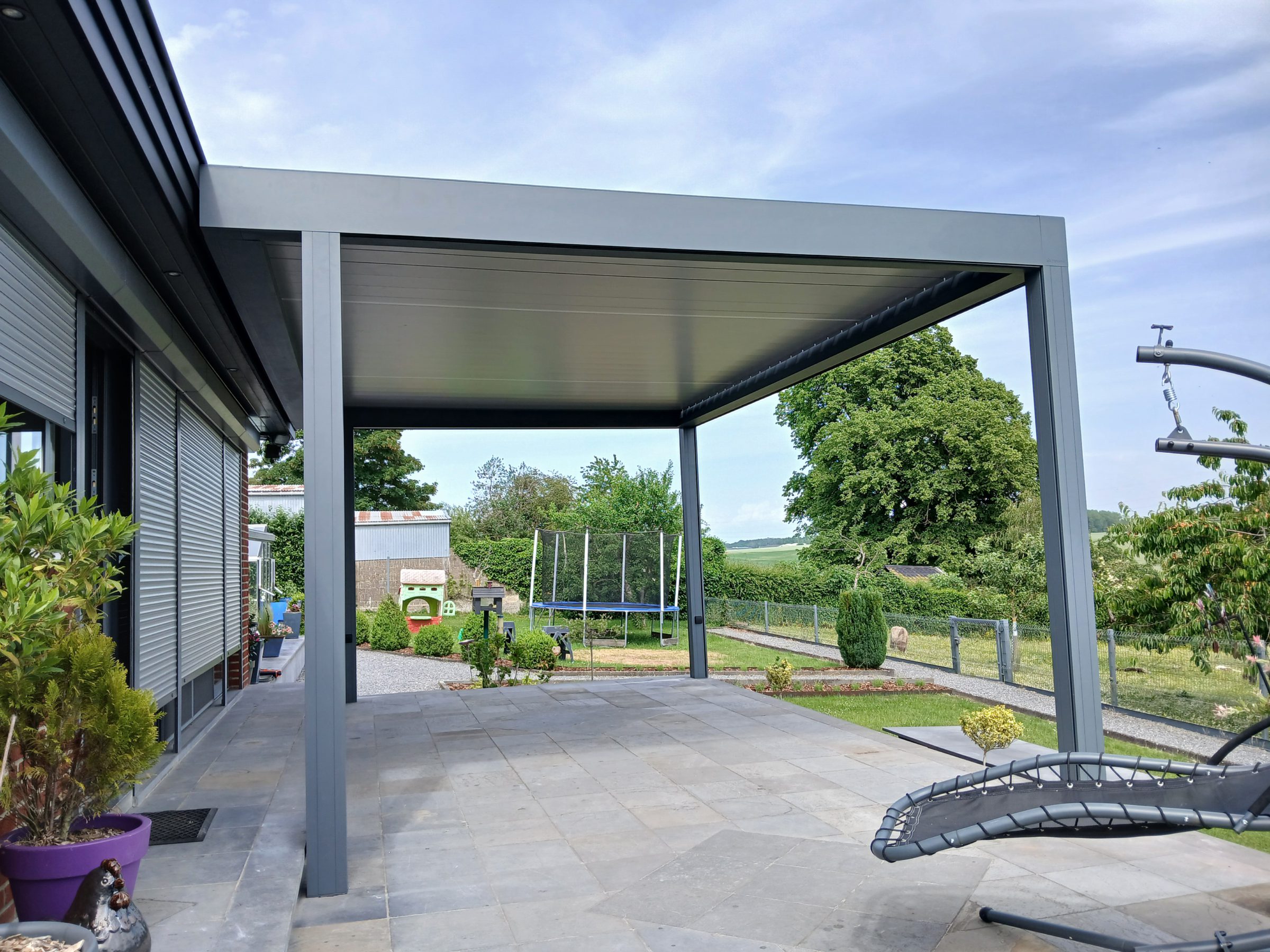 Pergola sur une terrasse